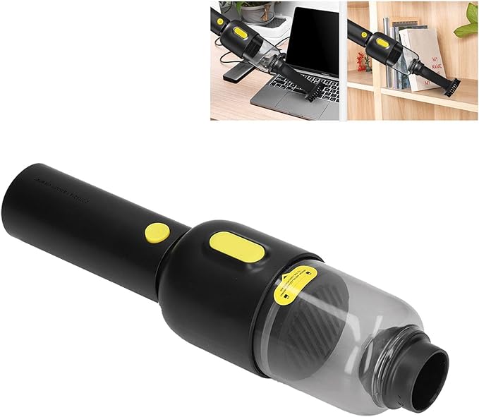 Topyond Efficient Car Vacuum Cleaner Powerful 3200Pa Suction,Long Battery Life,Visual Design,Portable USB Charging for Home, Office, Car Ideal for Sand, Soot, Hair