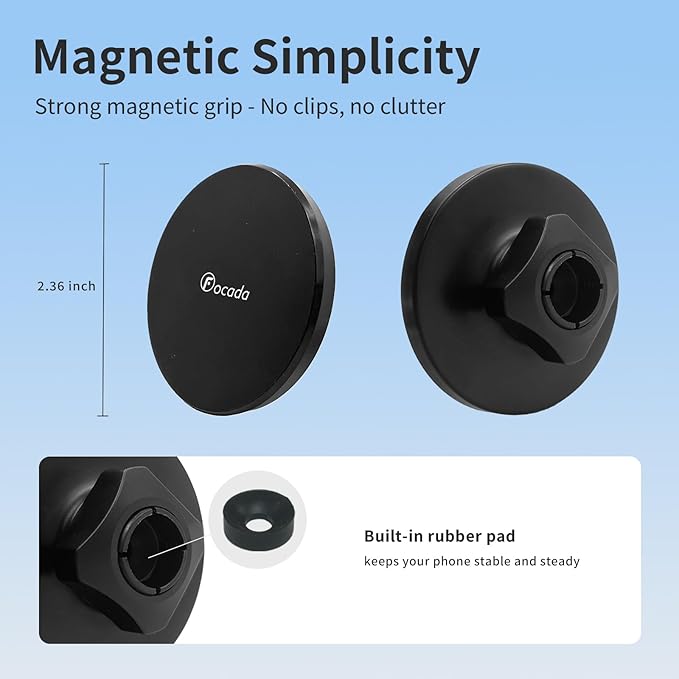 Car Phone Mount for Ford Focus MK3/MK3.5 (2012–2018) RS/SE/ST,Vehicle-Specific Dashboard Magnetic Phone Holder with Metal Ball Joint,360° Rotating Cell Phone Holder,Easy to Install Auto Accessories