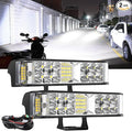 Samman ADTOPI 6 inch Led Light Bar with Wiring Harness Kit, LED Pods Flood Spot Combo Beam Driving Work Fog Light Off Road Super Bright Waterproof for UTV Truck Sand Rail ATV SUV Chevy