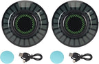 2Pcs Interior Car Lights, 32 Bits Color Changing App Control Magnetic Music LED Rhythm Light for Parties Stages Bars Weddings KTV Family Gatherings DIY Space