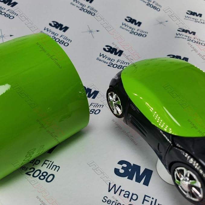 3M Car Wrap Roll 2080 Gloss Light Green | G16 | (5ft x 75ft (375 Sq/ft)) | Automotive Vinyl Wrap for Cars - Car Interior Wrap & Exterior | w/Free Instawraps Pro Glove