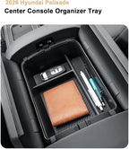 2026 Palisade Center Console Organizer - Upper Layer For 2026 Palisade Armrest Box Organizer Tray - Compatible with 2026 Hyundai Palisade Hybrid Calligraphy Accessories ABS - Only Fit Calligraphy Trim