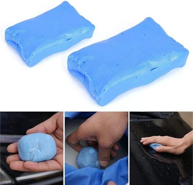 5PCS Car Cleaning Clay Bar,Auto Detailing Clay Bar Car Detailing Clay Bar Washing Adsorption Capacity Car Wash Cleaner Tool Clay Bar,Blue