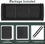 AOPHY Trunk Organizer for Car, 95L Large Capacity Storage with Non-Slip Bottom Strips and 2 Retractable Straps, Cargo Organizer for Suv, Truck, Sedan, Waterproof Portable Car Organizers for Women Men