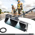 Electric Solar Panel Cleaning Tool with Roller Brush and Water Fed Pole for Efficient Photovoltaic Maintenance