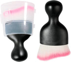 AOCISKA Car Interior Detailing Brush,Soft Bristle Cleaning Brush Car Detailing Brush Dusting Brush,Car Interior Cleaning Tool,Auto Detail Brush Car Dash Duster Brush (Black&Pink with Cap)
