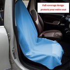 Car Towel Seat Cover, Performance Microfiber Washable Non Slip Vehicle Front Seat Covers, Sweatproof Automotive Interior Chair Protectors, Universal for SUV Automobile Truck (Light Blue)