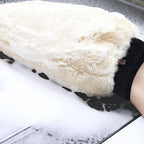 Gracefur Ultra-Soft Lambswool Car Wash Mitt – Scratch-Free & Extra Large Sheepskin Washing Glove for Cars, Trucks, SUVs, Motorcycles Detailing