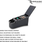 RAMPAGE PRODUCTS Universal Truck Bench Console | Charcoal | 39223