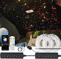 AZIMOM 6LED Colorful Fiber Optic Starlight Headliner Kits 720pcs*0.03in*13.1ft Fiber Strands APP& Remote Control Mix Color Chase Timing Fiber Optic Star Light for Car Home Sky Star Decoration