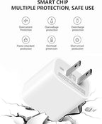 10FT 20W Fast Long Charger Adapter for AirPods 4 Gen, AirPods Pro 2nd Generation, Beats Pill 2024, iPhone 16E 16 15 Pro MaX,iPad Air 13/12.9,Samsung Galaxy A16 A15 A14 5G A54 A03S A53 A23 A34