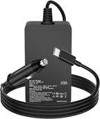 Laptop Car Charger 100W, USB C Port – Replacement for MacBook Pro/Air, Dell, HP, Lenovo,ASUS, Acer - with Extra USB-A Port for Tablets, Phones, Earbuds and More Other USBC Devices Computer AC Adapter