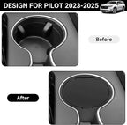 YOJOJOCO Center Console Coin Box Organizer Compatible with Honda 2023-2025 2026 Pilot & 2024-2026 Ridgeline & 2024-2026 Passport Accessories Armrest Insert Cup Holder Storage Box