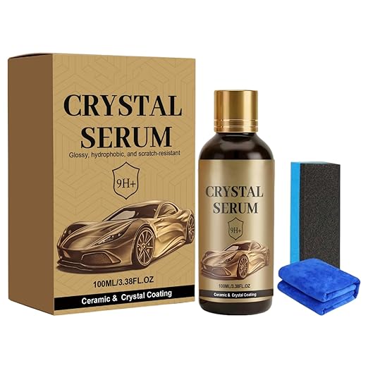PTZ Crystal Serum, Advanced Graphene Ceramic Coating, 9H Professional Ceramic Coating for Car Paint, Gloss & Protection (1PCS)