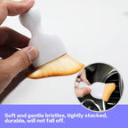 AOCISKA Car Interior Detailing Brush,Soft Bristle Cleaning Brush Car Detailing Brush Dusting Brush,Car Interior Cleaning Tool,Auto Detail Brush Car Dash Duster Brush (White with Cap)