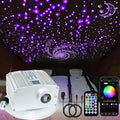FIREWORK Starlight Headliner Kit, Fiber Optic Lights 10W RGBW Twinkle+Music Sync Effect+APP+Remote, 460pcs 6.5ft/2m 0.03in/0.75mm Fiber Cable for Star Lights for Car/EV & Home Theater Ceiling