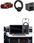 PZK Car Phone Holder for Ford Maverick 2022 2023 2024 Accessories Compatible with Magsafe Car Phone Mount with Cubby Insert Stroage Box Trunk Dash Mount Hands Free 360° Rotation