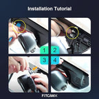 Fitcamx Front 4K+Rear 1080p Dash Cam Adapts for BMW F Chassis (Model B) 1 2 3 4 5 7 Series X1 X2 X3 X4 X5 X6 X7, OEM Style, Built-in WiFi & APP, Dual HD Video, Loop Recording, G-Sensor, 128GB Card