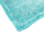 DM_Stores Microfiber Car Drying Towel, Teal and Gray, Edgeless Plush Cloth for Polishing, Drying, and Detailing