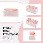 DGAZ Silk Purse Organizer Insert Fits LV Speedy 16/20/25/30/35/45 bags，Silky Smooth Bag Organizer，Luxury Handbag & Tote Shaper（Pink，SP16）