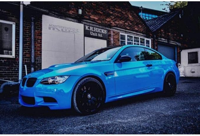 3M Car Wrap Roll 2080 Gloss Sky Blue | G77 | (5ft x 20ft (100 Sq/ft)) | Automotive Vinyl Wrap for Cars - Car Interior Wrap & Exterior | w/Free Instawraps Pro Glove
