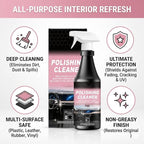 Car Interior Cleaner, Car Interior Care & Cleaner Spray 237ml, 2026 New All Purpose Polishing Cleaner Car Interior Spray, Polishing Cleaner Detailer Spray for Vehicle for Plastic,Rubber,Glass (2Set)