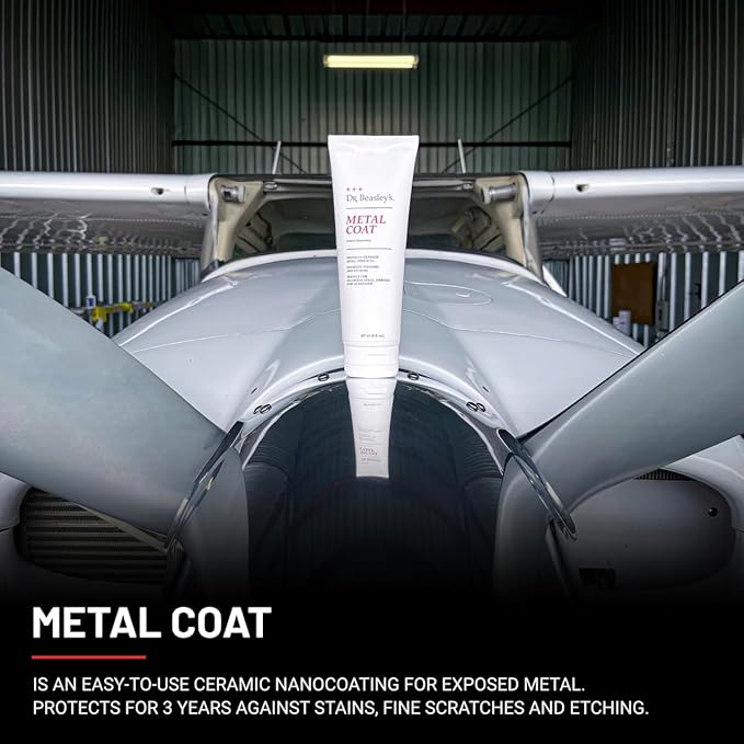 Dr. Beasley's Metal Coat 32 oz - 3 Year Protective Nanocoating for Exposed Metal, Enhances Shine & Clarity, Instant Bonding, Resists Stains, Fine Scratches, Etching