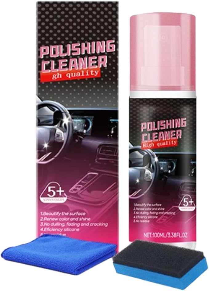 Car Interior Cleaner - 100ml Interior Detailer | Deep Cleaning Car Dashboard Cleaner, Vehicle Detailer Spray for Fading Cracking Aging Armrest Boxes Center Console Leather Seat Dashboard Trim