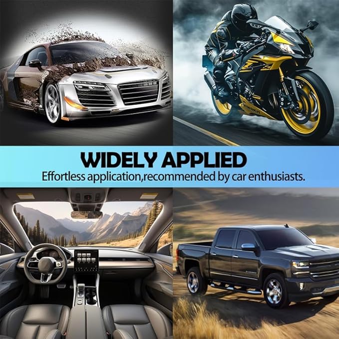 2026 New Car Coating Spray, Quick Effect Ceramic Wax Polish, All-in-One Waterless Wash & Scratch Repair Spray, Removes Oil Film, Enhances Gloss & Hydrophobic Protection