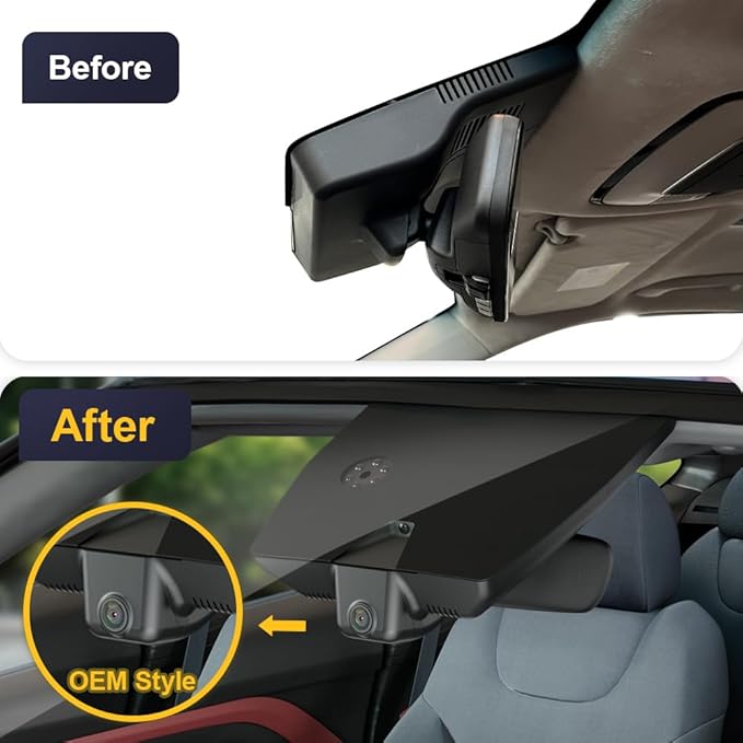 Fitcamx 4K Dash Cam Suitable for Hyundai Palisade 2023-2025 (Part No#S8700 S8710) SE SEL Limited XRT Calligraphy, OEM Look, UHD 2160P Video, WiFi & APP, Loop Recording G-Sensor, Easy to Use, 64GB Card