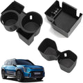 smabee for Kia EV9 2024 2025 2026 3PCS Center Console Cup Holder Insert Rear Center Console Cup Holder Center Console Organizer Accessories (Only for Land AWD, GT-Line AWD)