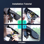 Fitcamx 4K Dash Cam Suitable for BMW 3 4 Series M3 M4 2020-2024 (Model B) 330i 430i Xdrive 330e M340i M440i Coupe, OEM Look, UHD 2160P Video, WiFi Connect & APP, Loop Recording, G-Sensor, 64GB Card