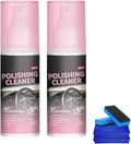Interior Car Cleaner & Polishing Cleaner Car Interior,2026 Upgrade All Purpose Car Interior Detailer Spray for Dashboards, Seats, Leather, Plastic (2pcs)