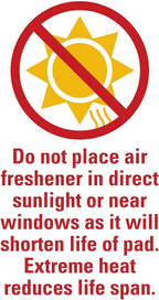 Individually Wrapped - Professional Car Air Freshener Pads - Remove Smells & Add Ambience (15 Per Pack) (Cool Breeze)