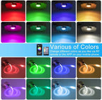 AMKI 16W Bluetooth Twinkle Fiber Optic Star Ceiling Lights Lamp Kit, LED RGBW Engine Driver APP/Remote Control, Mix 335 Strands (0.75mm+1mm+1.5mm) 9.8ft/3m Long + Crystal