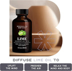 Brooklyn Botany Lime Essential Oil - 100% Pure and Natural - Premium Grade Oil with Dropper - for Aromatherapy and Diffuser - 1 Fl Oz