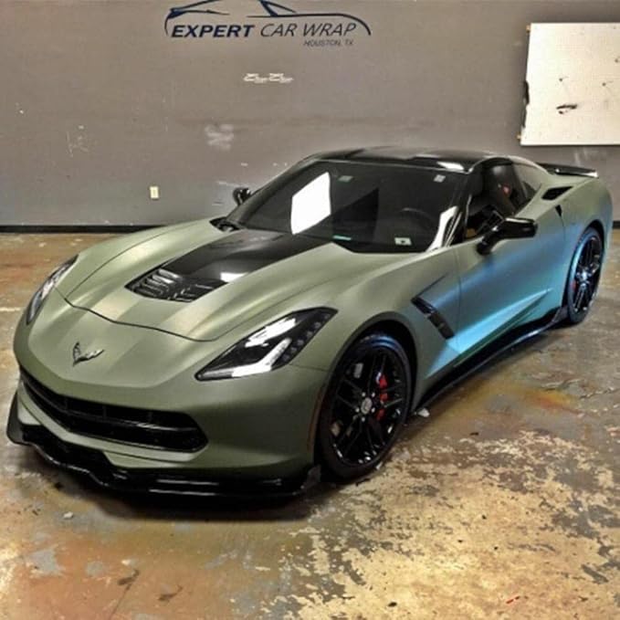 3M Car Wrap Roll 2080 Matte Military Green | M26 | (5ft x 60ft (300 Sq/ft)) | Automotive Vinyl Wrap for Cars - Car Interior Wrap & Exterior | w/Free Instawraps Pro Glove