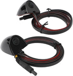 Car Blind Spot Camera Side View Backup Camera Kit Universal 12V NTSC IP67 80° Wide Angle Left Right Pair Output