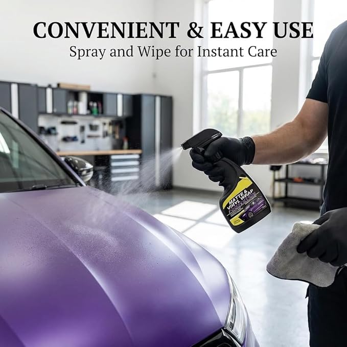 2026 New Matte & Vinyl Wrap Protection Spray, Vinyl Wrap Protection Spray, Ceramic Spray Sealant, Effect Coating Agent Rapid Ceramic for Glossy & Matte Finishe (3Pcs)