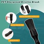 7PCS Car Detailing Brush Set, Ultra Soft Boars Hair Car Interior Detailing Brushes, Car Interior Detailing Kit for Cleaning Interior or Exterior, Car Accessories Interior Tools