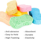 Lantee Large Sponges - Big 10 Pcs High Foam Cleaning Washing Sponge Pad for Car, Household Cleaning and Water Games, 8.5" L x 4.3" W x 2.56" Th
