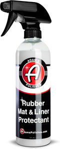 Adam's Polishes Rubber Mat & Liner Protectant (16 fl. oz) - Rubber Floor Mat Protective Spray Car Detailing | Non-Sticky, Non-Greasy, Non-Slip Formula | Restores Mats, Truck Bed Liners, Trunk & More