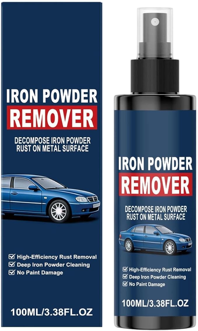 Rust Remover Spray - Fast-Acting Spray, Iron Powder Remover for Metal, Hardware Brake Solution, Engine Auto Liquid with Quick-Reaction Formula, Multipurpose Motorcycle Fluid for Oxidation Removal