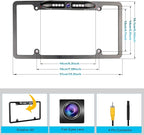 GLK Backup Camera 1080P Rear View Reverse Camera - License Plate Backup Camera, Startlight Night Vision Wide Angle IP69 Waterproof CVBS-AHD Metal Housing, for 12-24V Cars