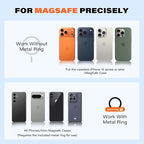 APPS2Car for MagSafe Car Mount, Extra Strong Hold Magnetic Phone Holder with 20xN55 Magnets, Suction Cup Stand for Windshield Dashboard, Adjustable Telescopic Arm, Fit for iPhone Samsung