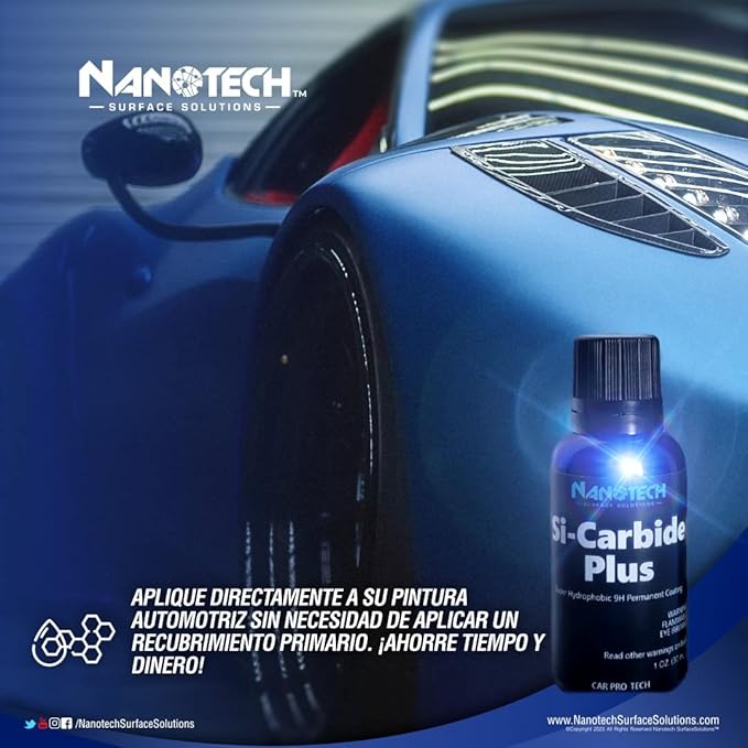 Nanotech Si-Carbide Plus- Ceramic Coating for Automotive Paint, Glass, Metal- Protects Cars, RVs, Motorcycles, Boats- 1 Oz.
