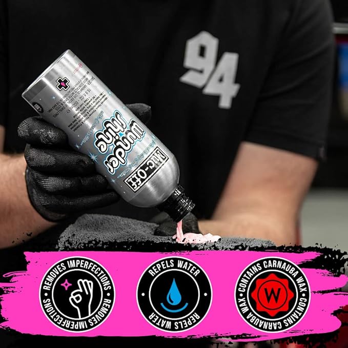 Muc-Off Wundershine, 16.9 fl oz - High-Performance Car Polish, Motorcycle Polisher and Detailer - Bodywork and Metal Polish for Bikes, Motorbikes, Cars