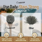 Nanoskin Professional 20 Inch Angled Brush with Salt & Pepper Polystyrene Bristles - Car Detailing and Cleaning Tool for Auto, Boat, RV Exterior & Wheels | Acid/Detergent Resistant, Ergonomic Handle