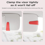Sotfamily Sunglass Holder for Car Visor, Suede Cloth Magnetic Sunglass Organizer for Car Accessories, 2 Packs, Red