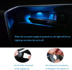 Door Bowl Light Fit for Toyota RAV4 2022 2023 2024 Inner Door Handle Accessories Bowl Shape LED Light Ambient Light Interior 4 pcs (Blue)